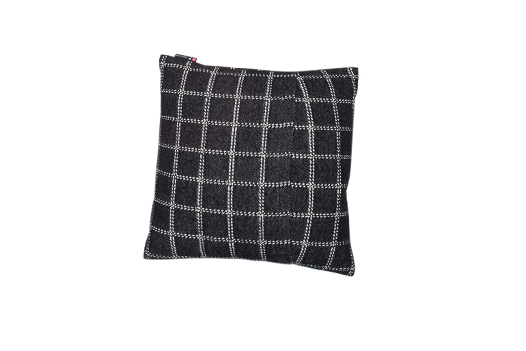 Black Checkered Nova Cushion 40 x 40 cm