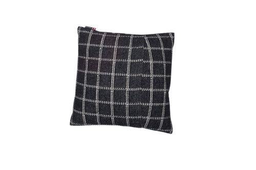Black Checkered Nova Cushion 40 x 40 cm