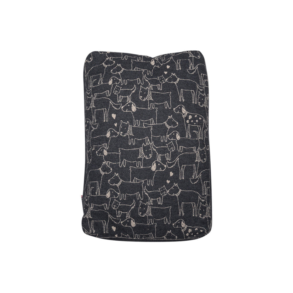 Ecru & Grey Best Friends Allover Dog Bed 60 x 90 cm