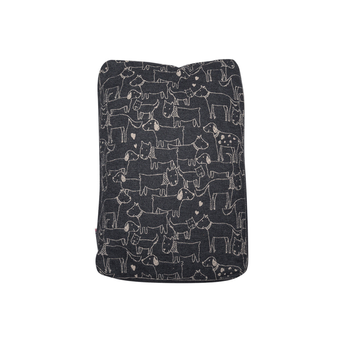 Ecru & Grey Best Friends Allover Dog Bed 60 x 90 cm