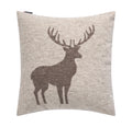 Brown Centered Deer Cushion 50 x 50 cm
