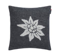 Charcoal Edelweiss Cushion 40 x 40 cm