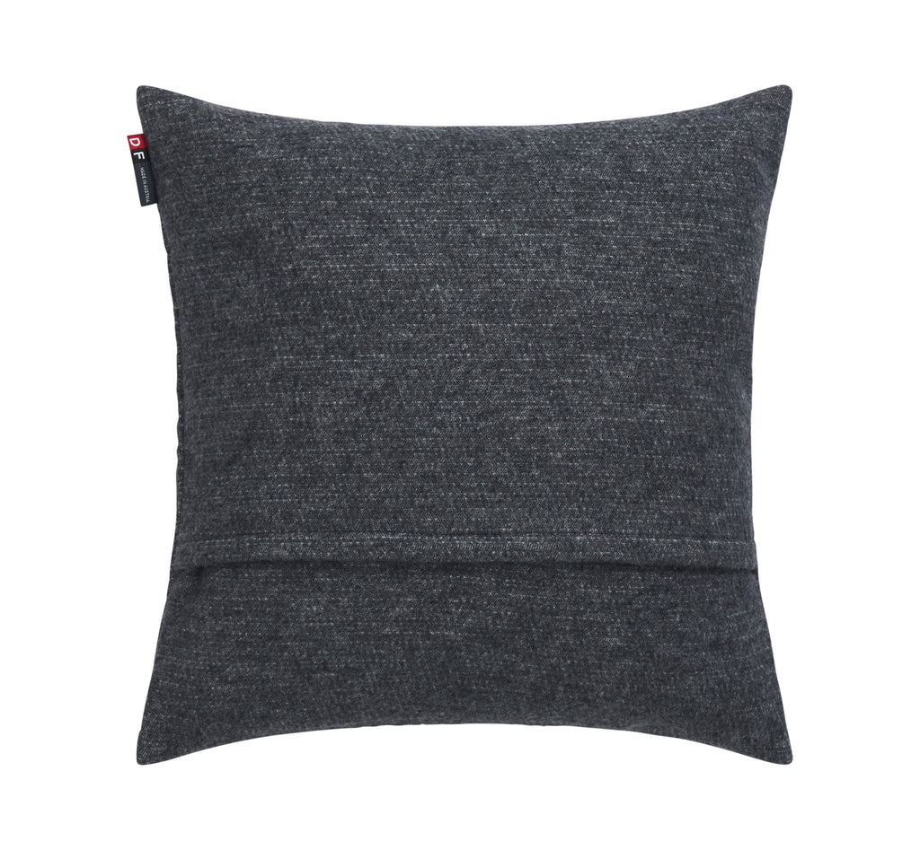 Charcoal Edelweiss Cushion 40 x 40 cm
