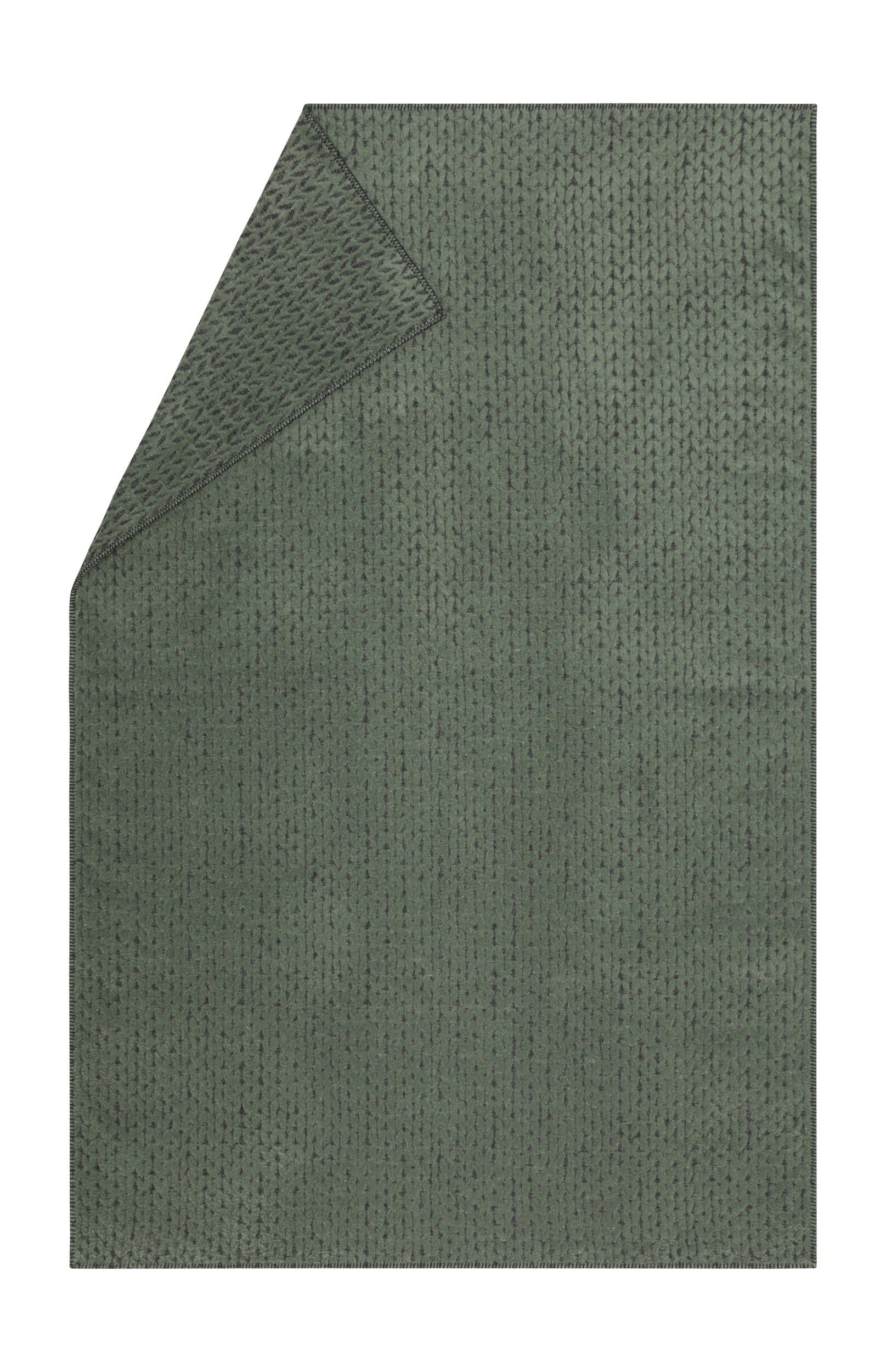 Green Knitted Pattern Carla Throw