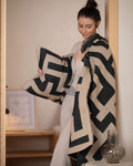 Ecru Maze Luca Throw