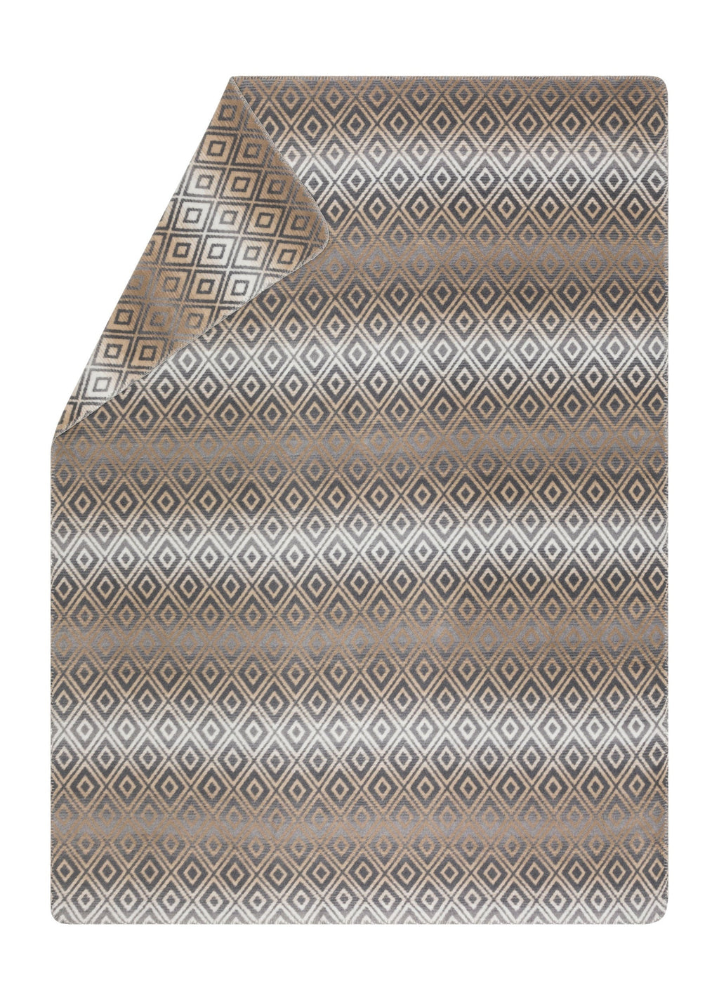 Smoke Lozenge Shapes Gradient Savona Throw