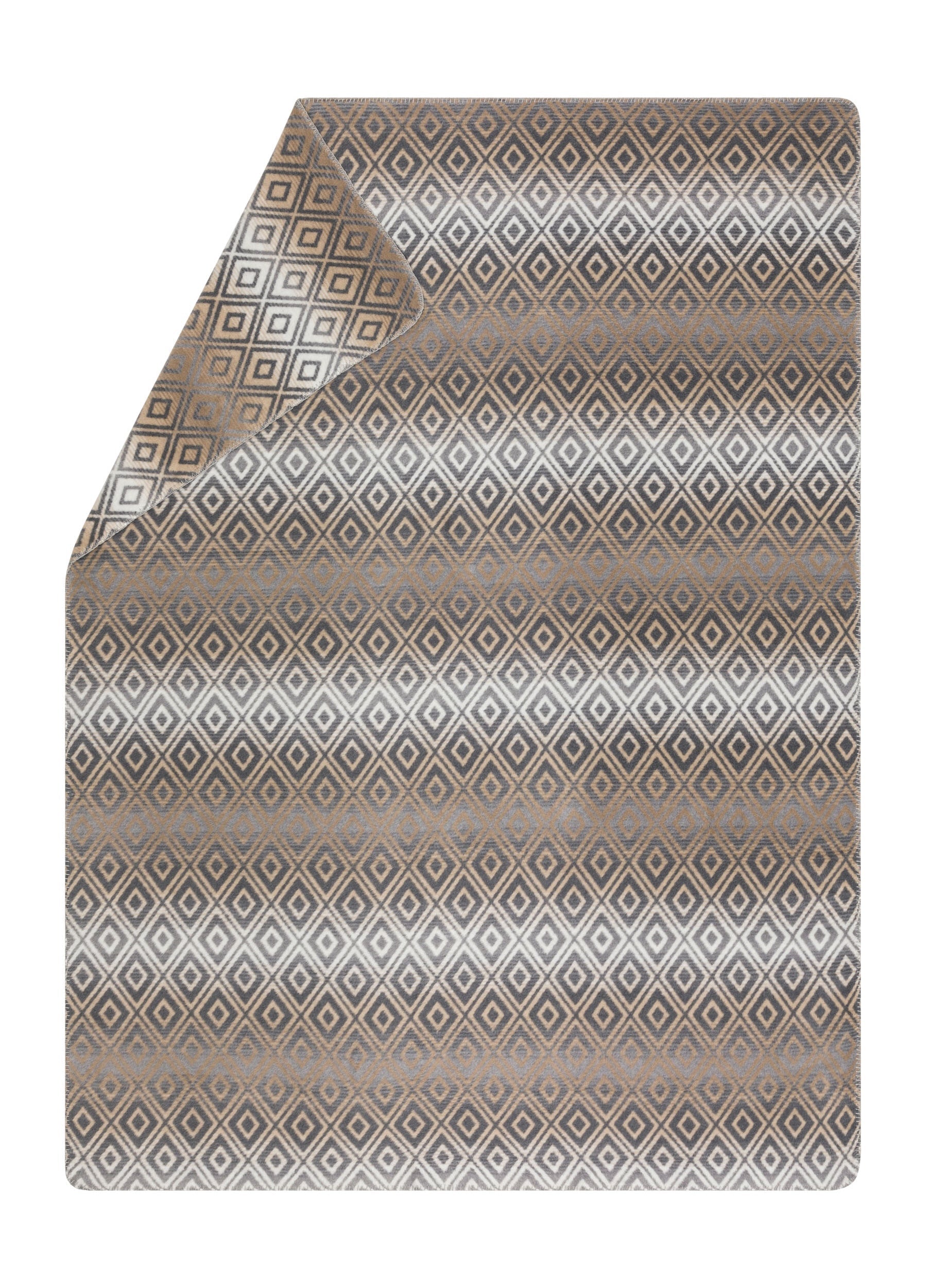 Smoke Lozenge Shapes Gradient Savona Throw