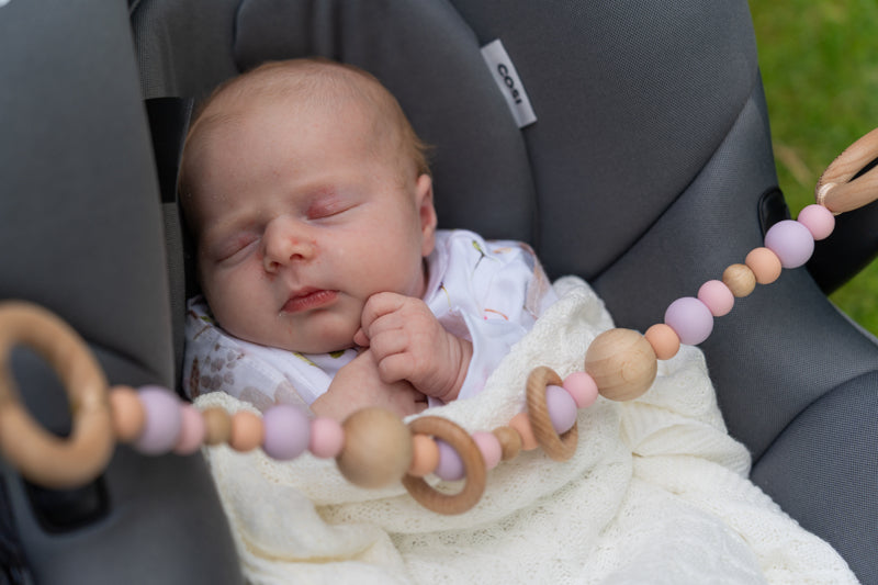 Lilac, Pink & Peach Harlow Pram Garland