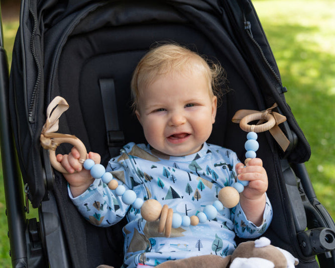 Grey Harlow Pram Garland