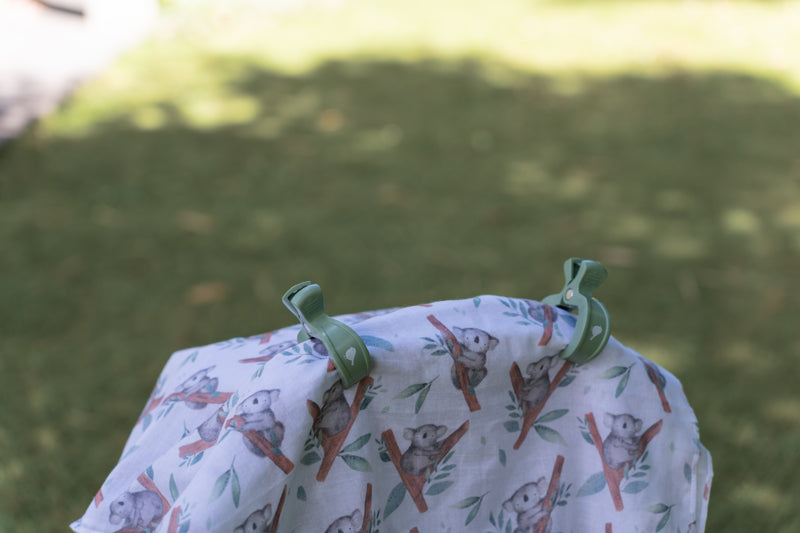 Sage Pram Clips - 2 Pack