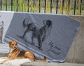 Dark Grey Long Hair Pet Blanket 100 x 140 cm