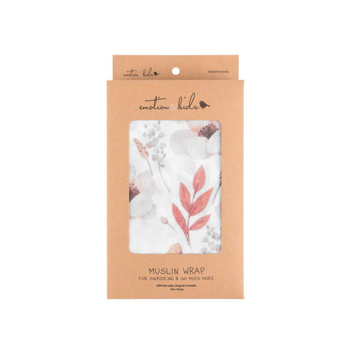 Boho Floral Muslin Wrap