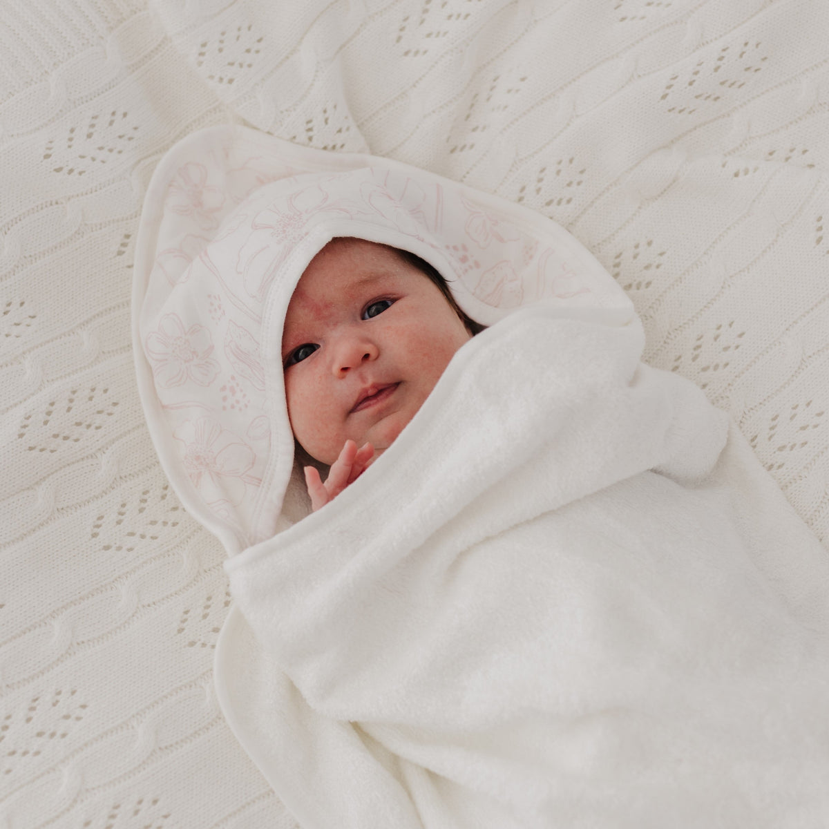 Botanical Baby Hooded Towel