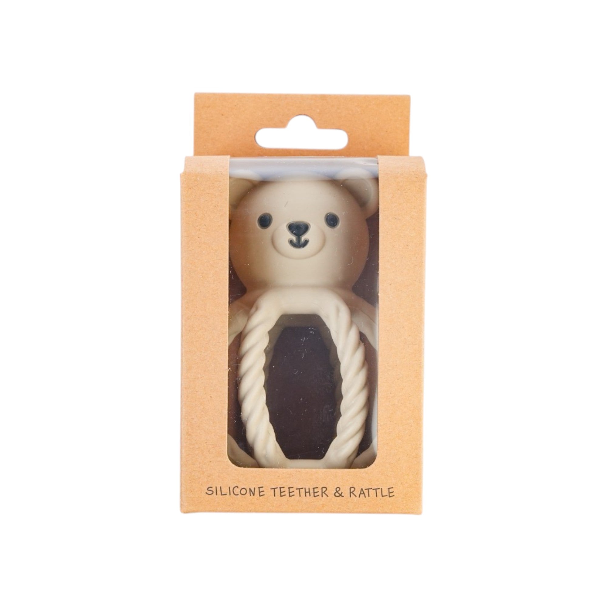 Blush Bear Silicone Teether and Rattle