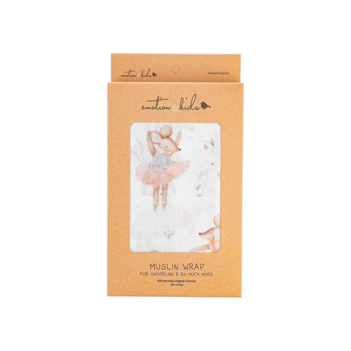 Ballerina Mouse Muslin Wrap