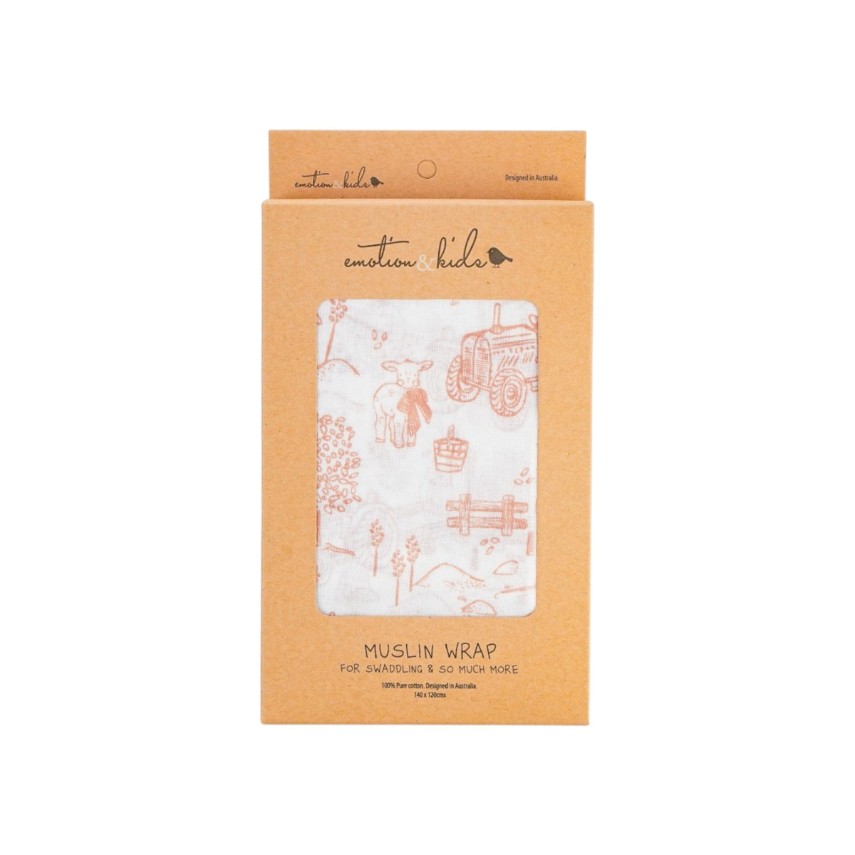 Latte Vintage Farm Muslin Wrap