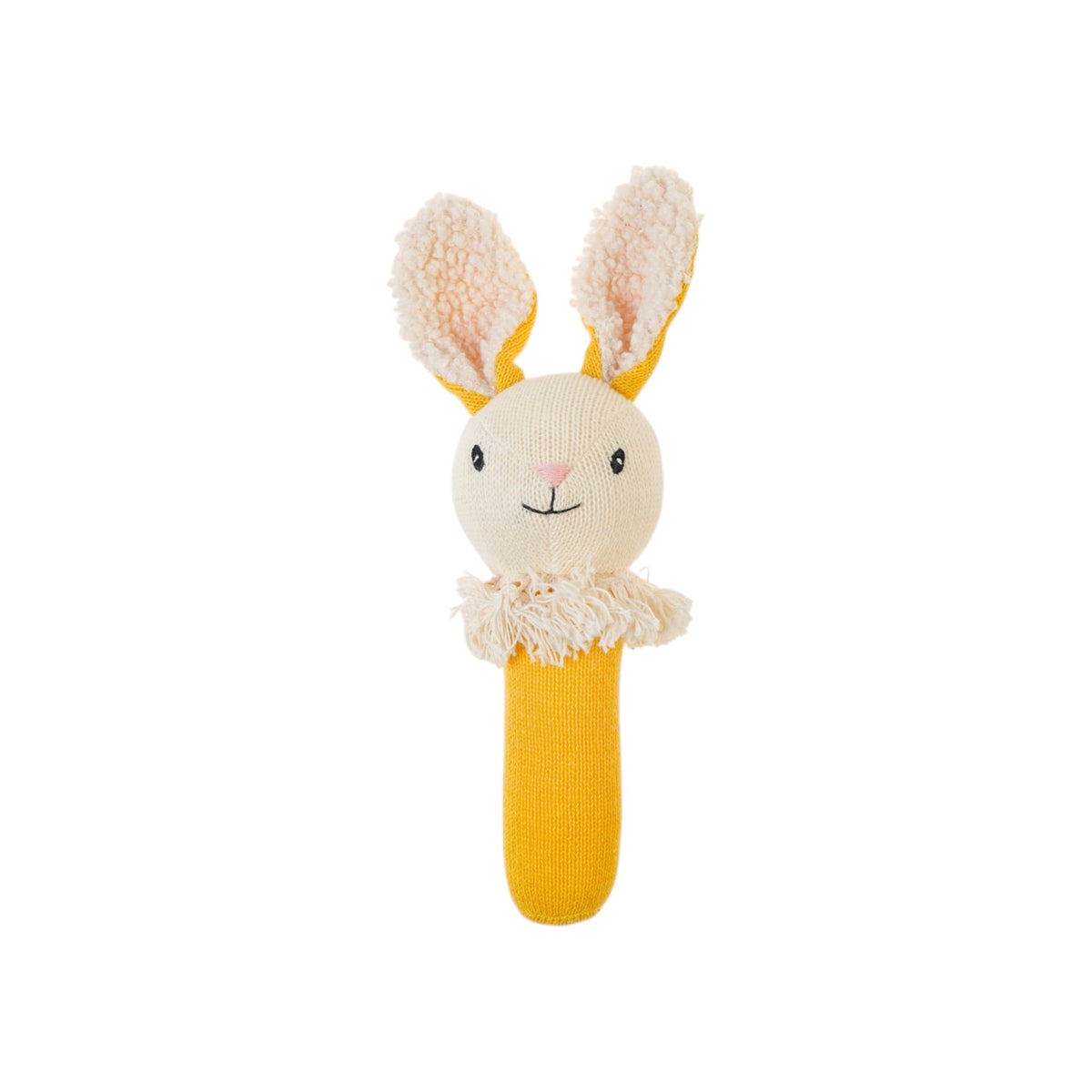 Mustard Nibbles Bunny Knitted Rattle