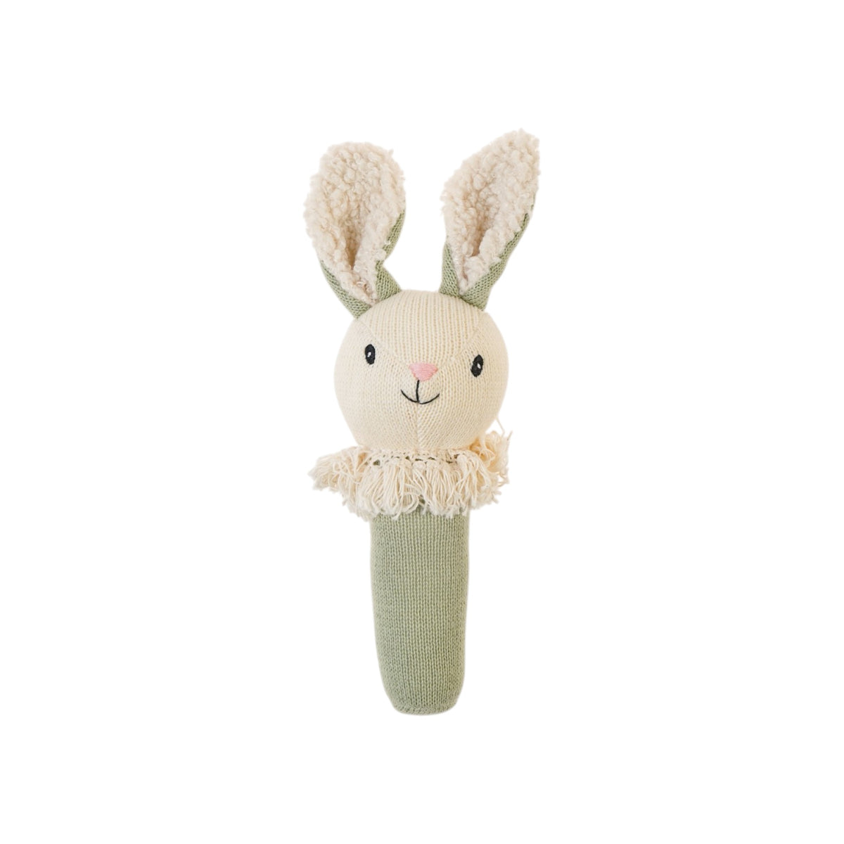 Sage Nibbles Bunny Knitted Rattle