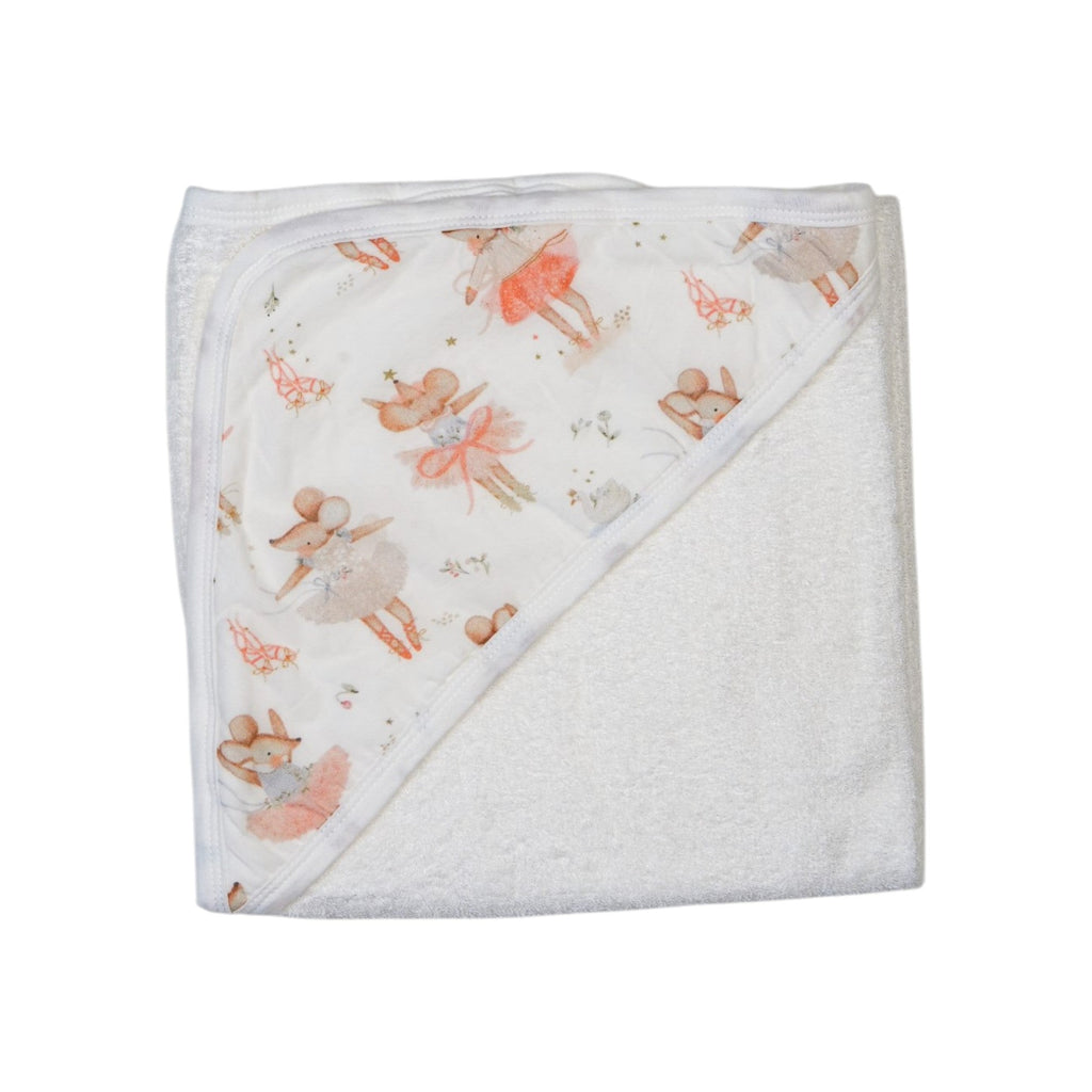 Ballerina Mouse Baby Hooded Towel