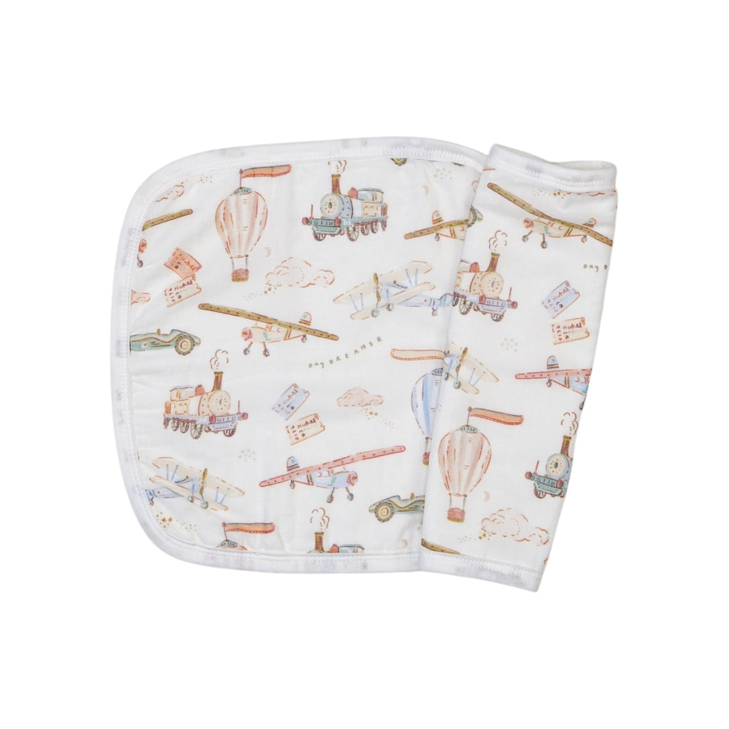 Vintage Transport Baby Washcloths - 2 Pack