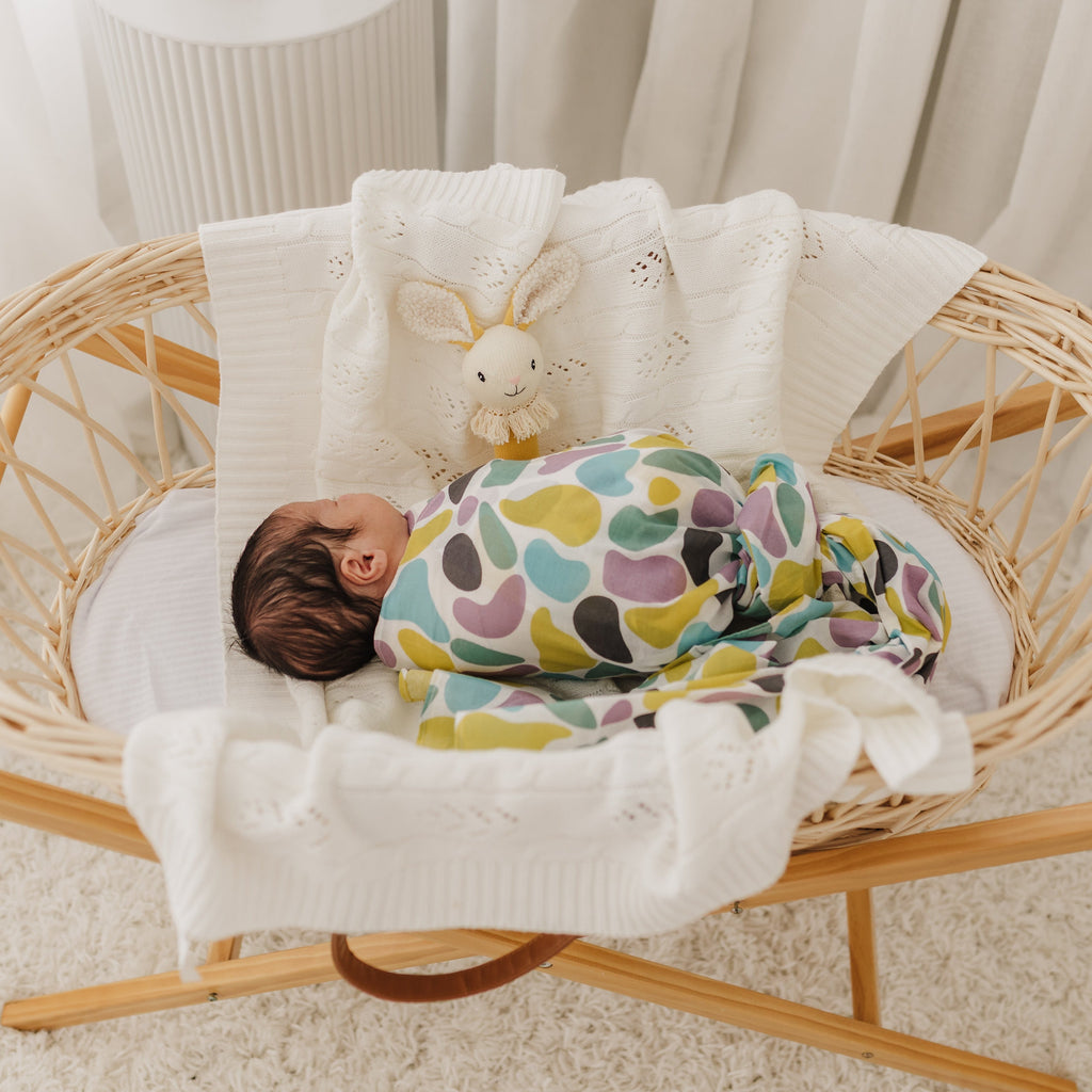 Mustard Nibbles Bunny Knitted Rattle