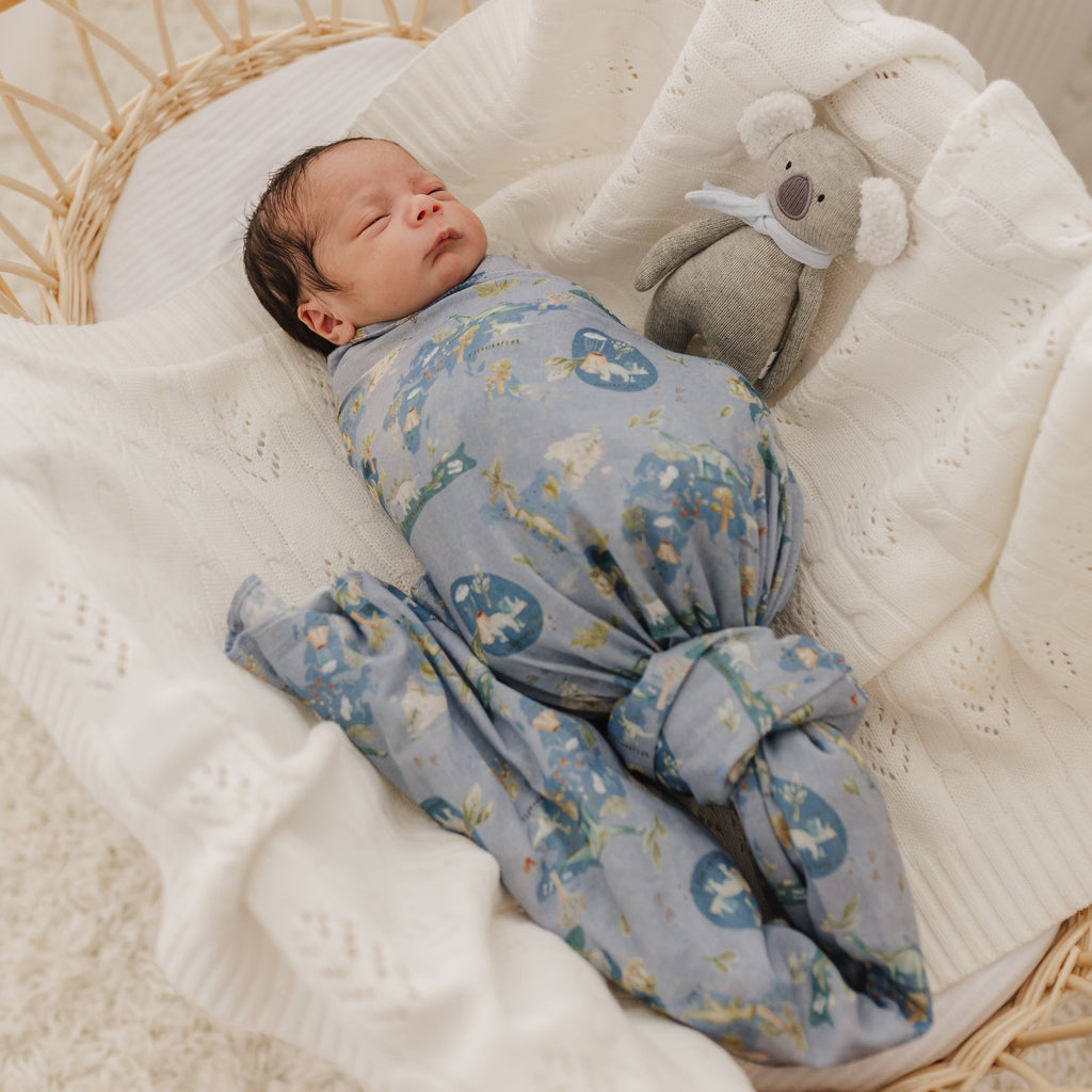 Dinosaurs of the World Muslin Wrap