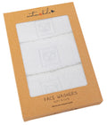 White Teddy Bear Face Washer 3 Pack