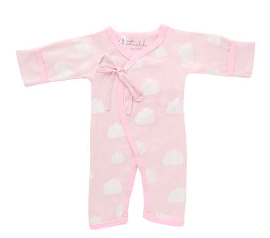 Candy Pink Clouds Crossover Romper