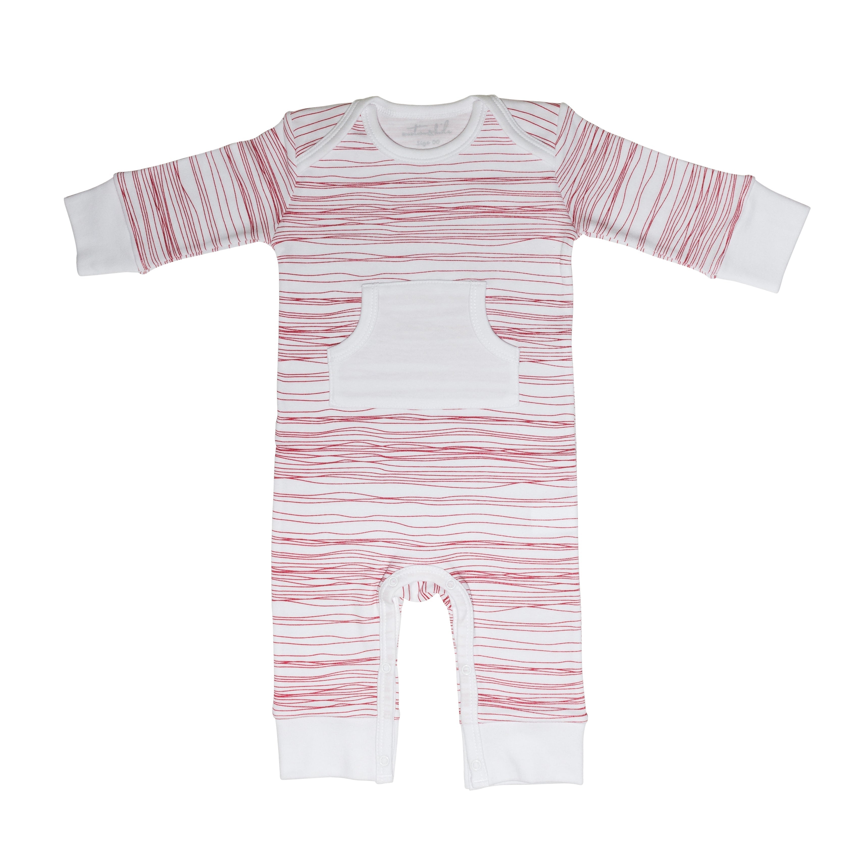 Red Scribble Romper