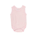 Pink Self Stripe Singlet Suits - 2 Pack