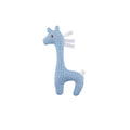 Blue Gingham Giraffe Rattle