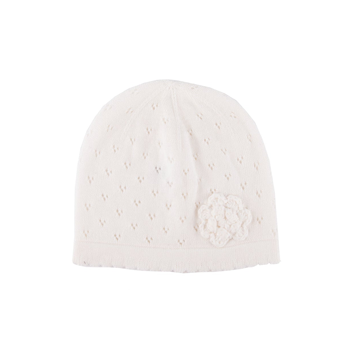 Cream Flower Hat