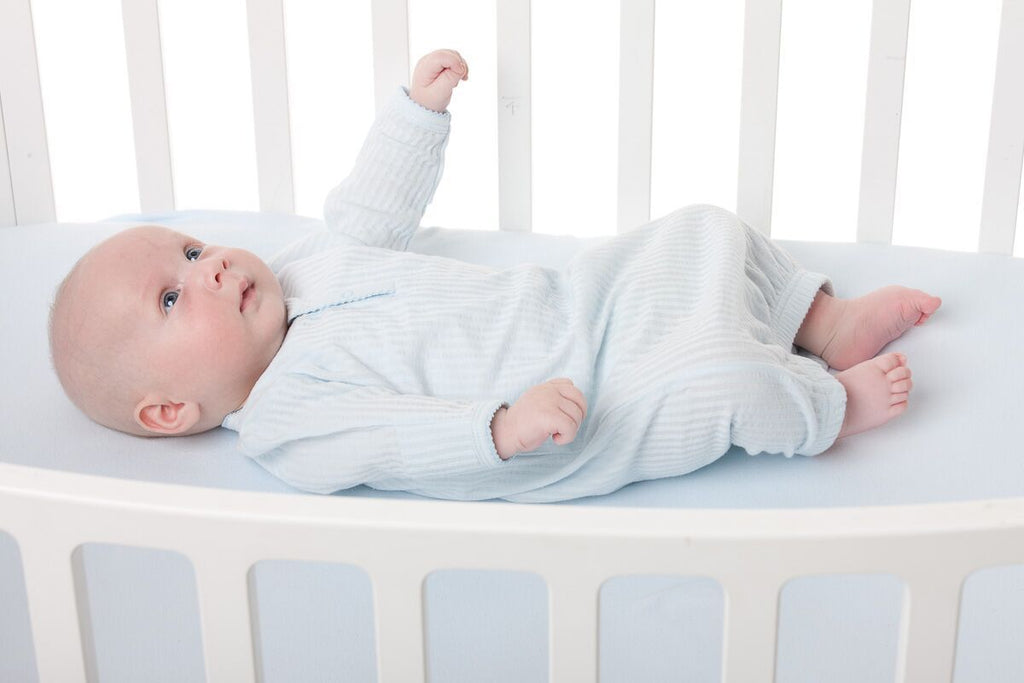White Self Stripe Sleep Sack
