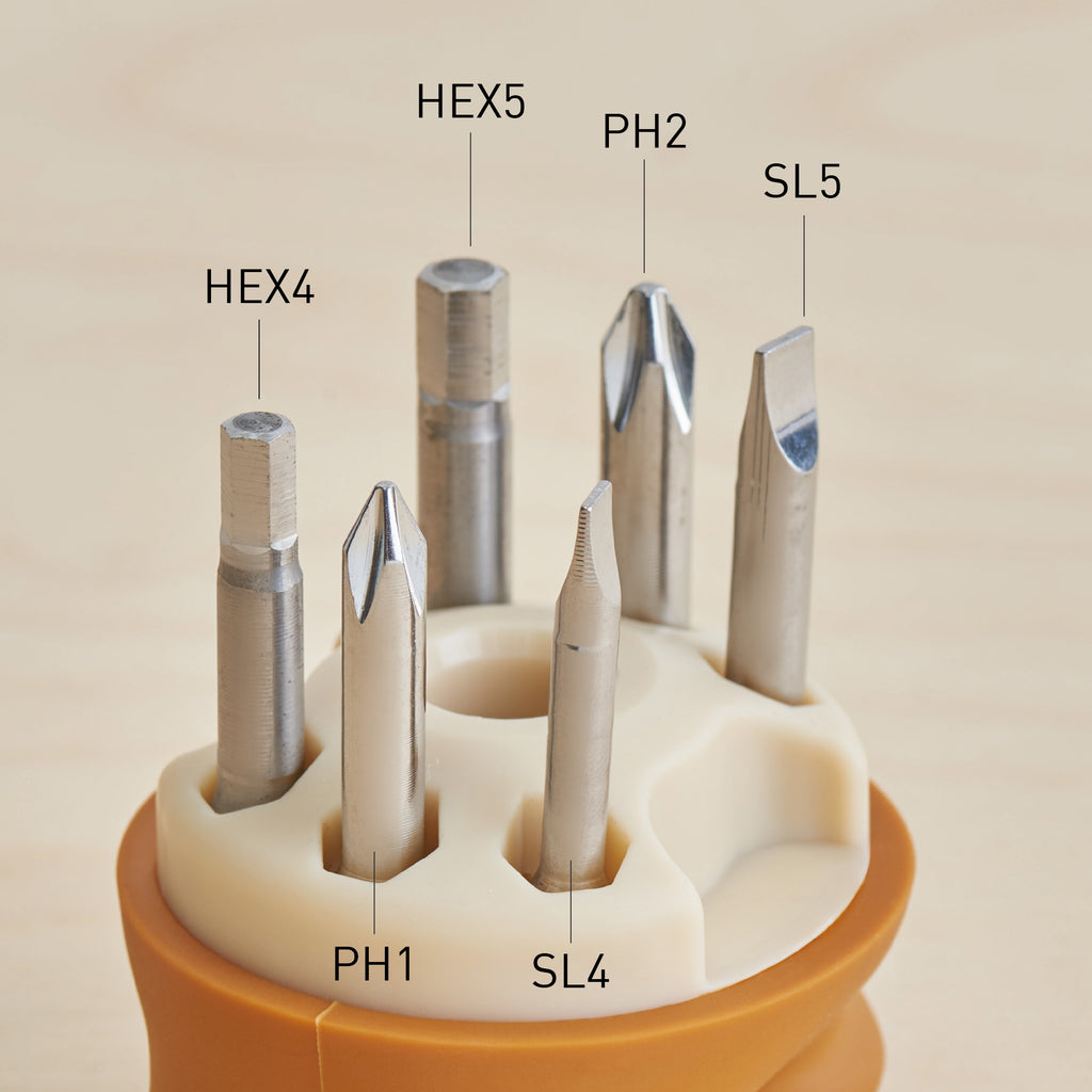 Grey Papa Bear Ratchet Screwdriver Set