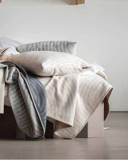 Off White Zen Organic Cotton Blanket