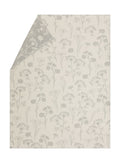 Grey Florals Organic Cotton Blanket