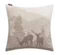 Brown Landscape Stags Cushion 50 x 50 cm