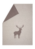 Brown Centered Deer Luca Throw