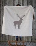 Brown Centered Deer Luca Throw