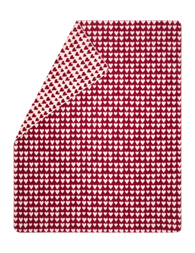 Bordeaux Hearts Savona Throw