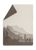 Brown Landscape Stags Savona Throw