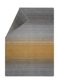 Gold Grey Gradient Herringbone Savona Throw