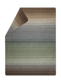 Ivy Blue Brown Gradient Herringbone Savona Throw