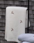 Off White Deer Allover Savona Throw