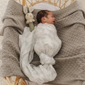 Grey Feather Muslin Wrap