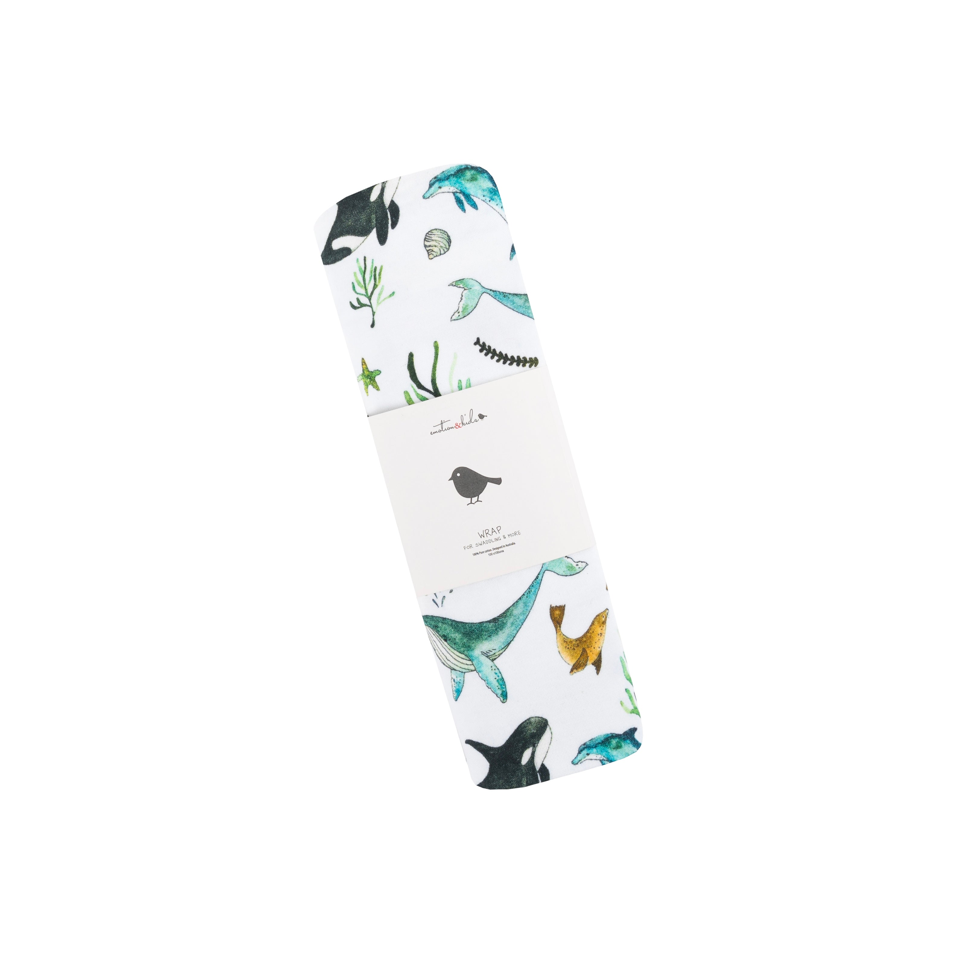 Under the Sea Organic Cotton Muslin Wrap
