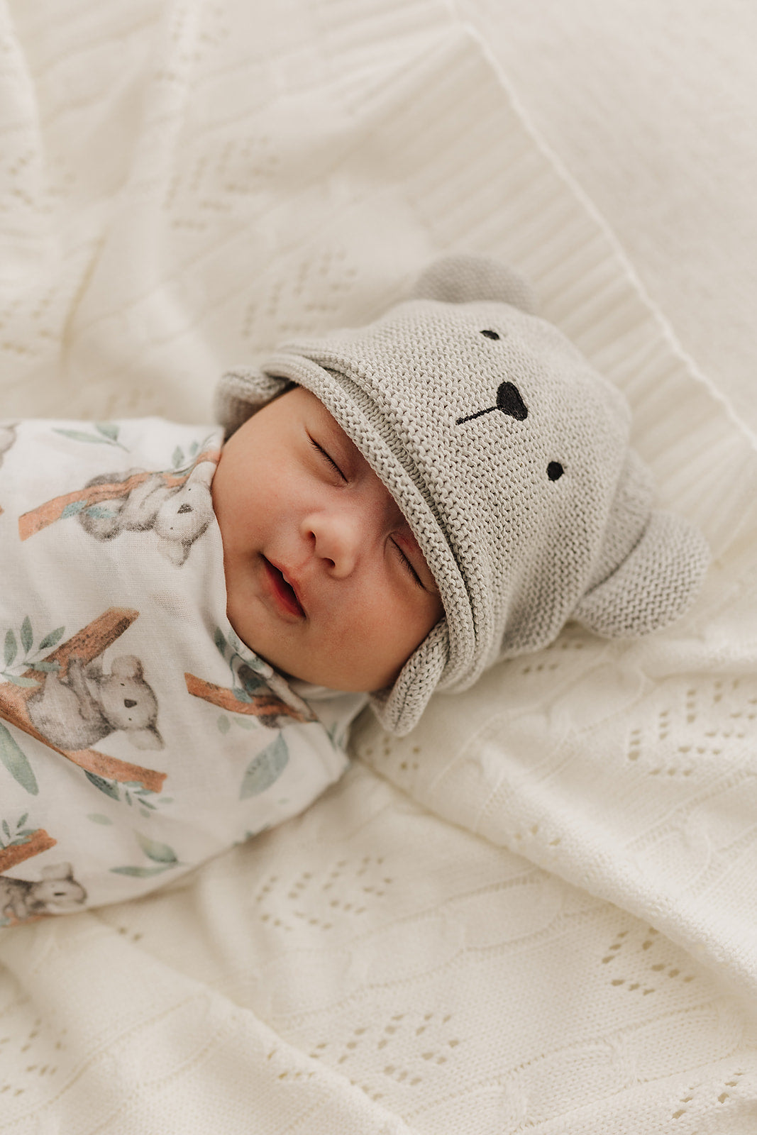 Grey Teddy Hat