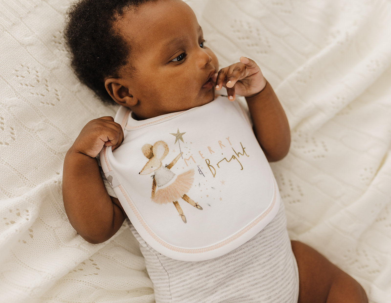 Christmas Magical Mouse Organic Cotton Bib