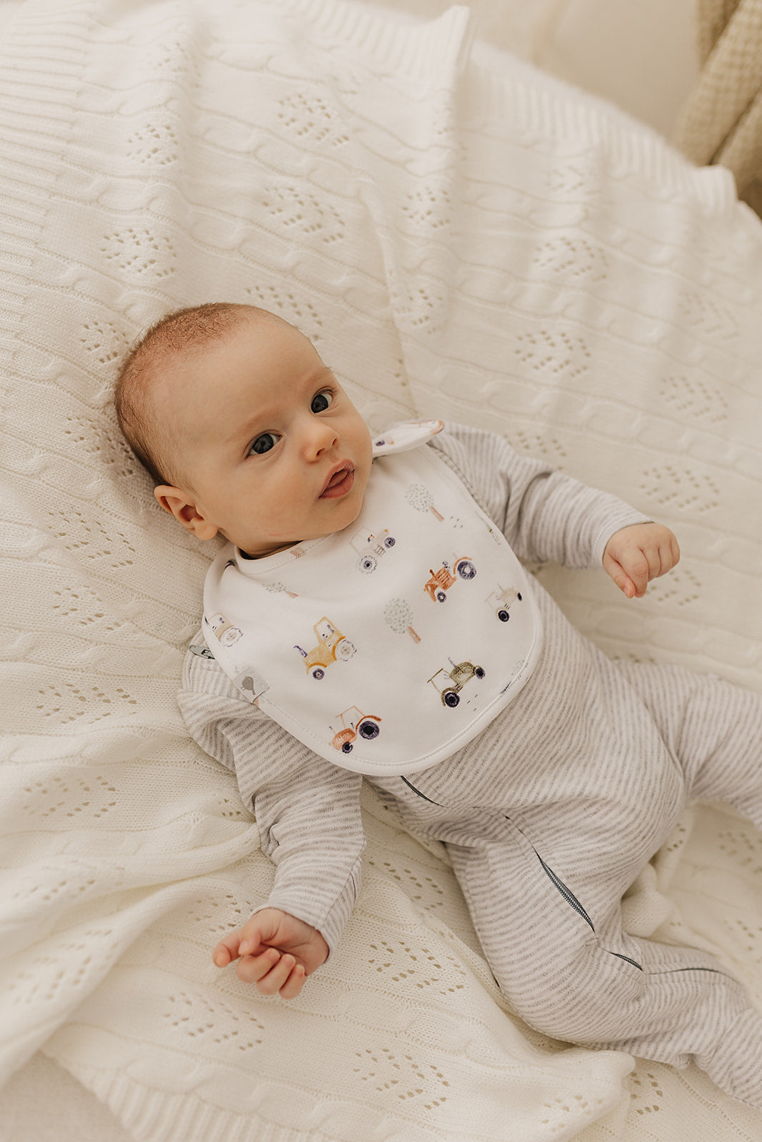 Tractor Organic Cotton Bib