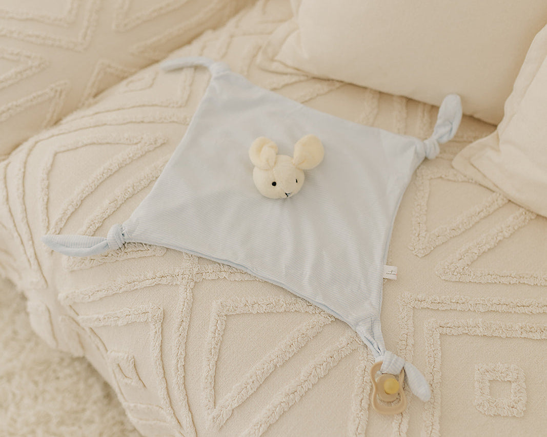 Pale Blue Stripe JoJo Bunny Comforter